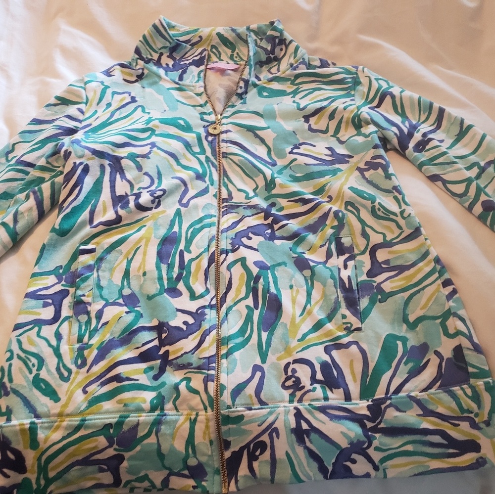 Lily Pulitzer Zip Up Sweatshirt